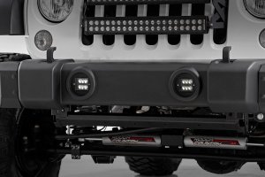Jeep Wrangler LED Light Kit - Fog Mount - Rough Country - 2
